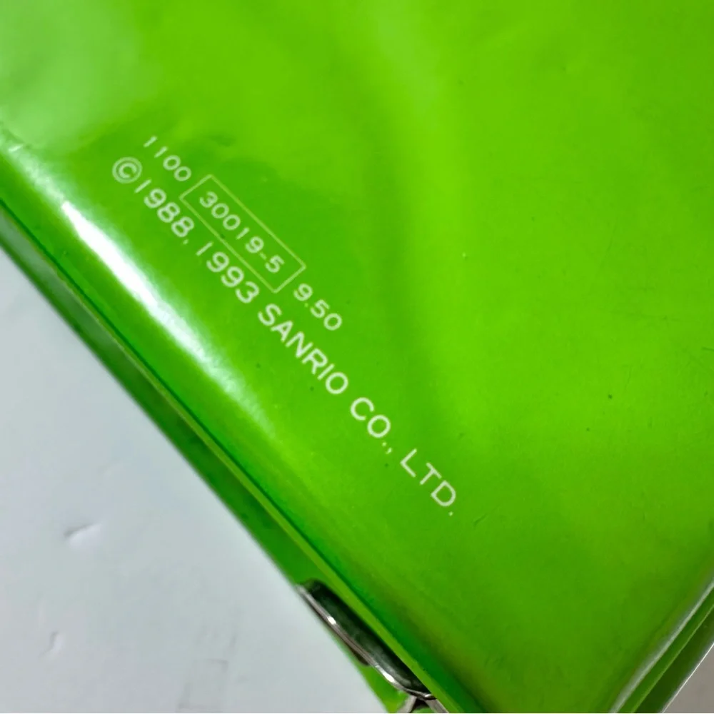 Vintage Sanrio Keroppi Keroleen Notebook Binder 1993 Green Frog Hello Kitty 90s